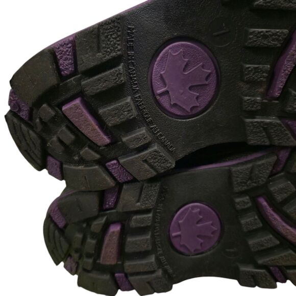 Kids Snow Boots made in Canadian Waterproof Winter Warm Lined Ski size 2 - Picture 6 of 16